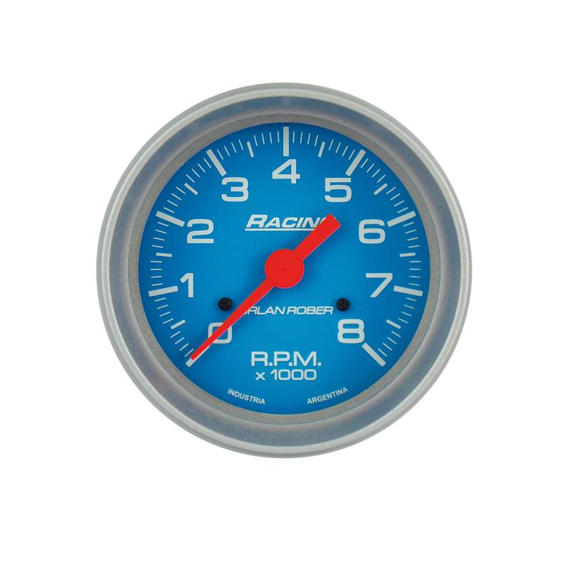 332C8K INSTRUMENTAL RACING 80 MM CELESTE TACOMETRO 2, 4, 6, 8 CILINDROS 8000RPM